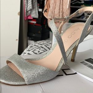 Silver 3 inch heel